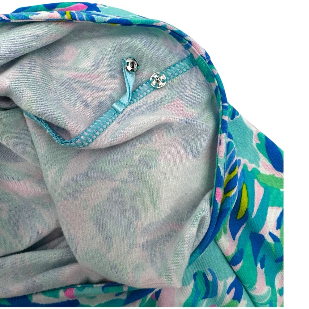 Lilly Pulitzer Blue and Pink Floral Romper - Picture 8 of 12